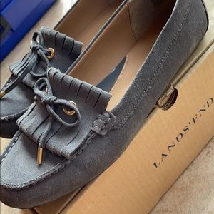 Women’s Gray Moccasins - like brand new -